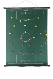 52 x 74 cm - Oprolbaar magnetisch coachbord voetbal